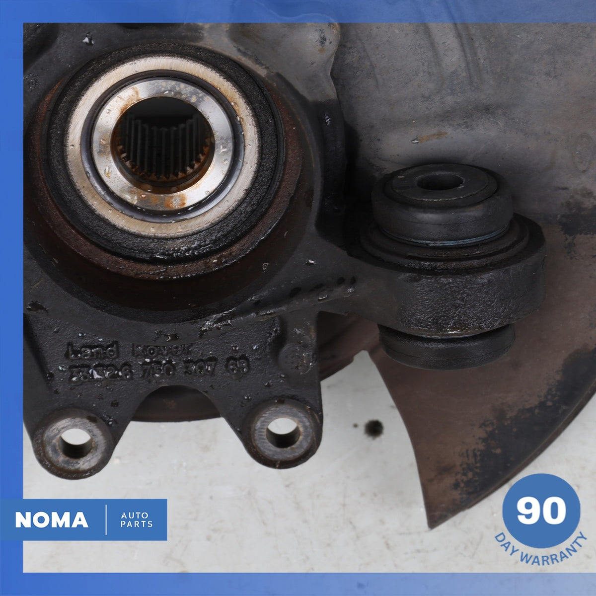 10-12 Land Rover Range Rover L322 Rear Left Spindle Knuckle Hub w/ Shield OEM - photo 10
