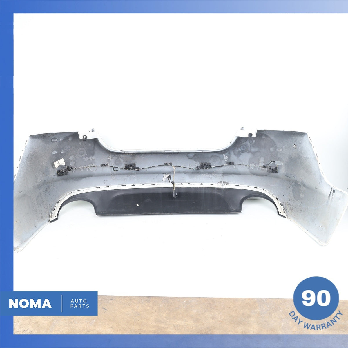 12-15 Jaguar X250 XF Base Rear Bumper Cover Assembly w/Park Assist White OEM - photo 17