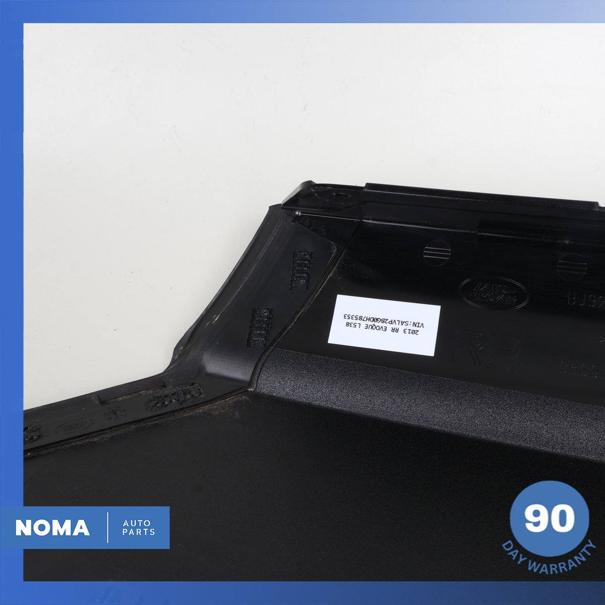 12-13 LR Range Rover Evoque L538 Rear Right Side Exterior D-Pillar Molding OEM - photo 7