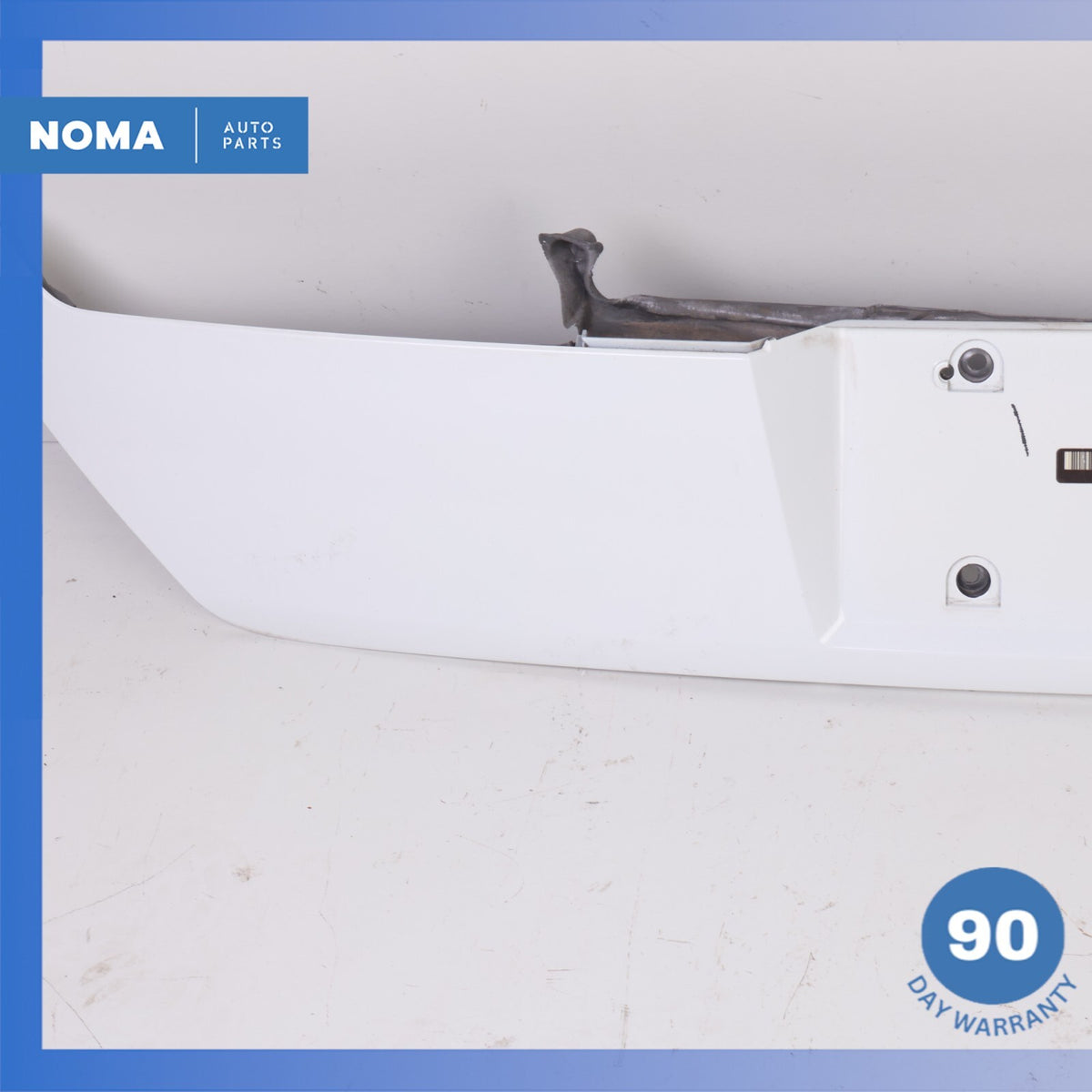 02-05 BMW E66 745Li Rear Trunk Lid License Plate Trim Panel White OEM - photo 5