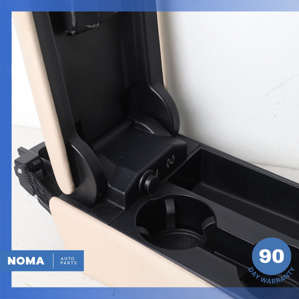 09-16 BMW E89 Z4 Center Console Trim Cover Panel w/ Armrest Beige OEM - photo 3