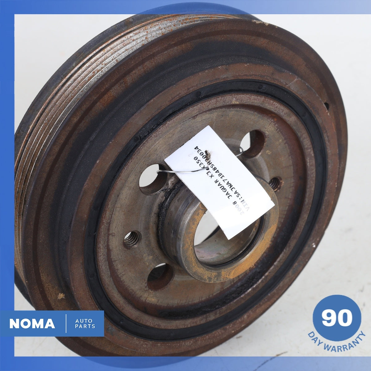 03-10 Jaguar X358 XJ8 4.2L NA Harmonic Balancer Crankshaft Pulley 2W936316DD OEM - photo 6