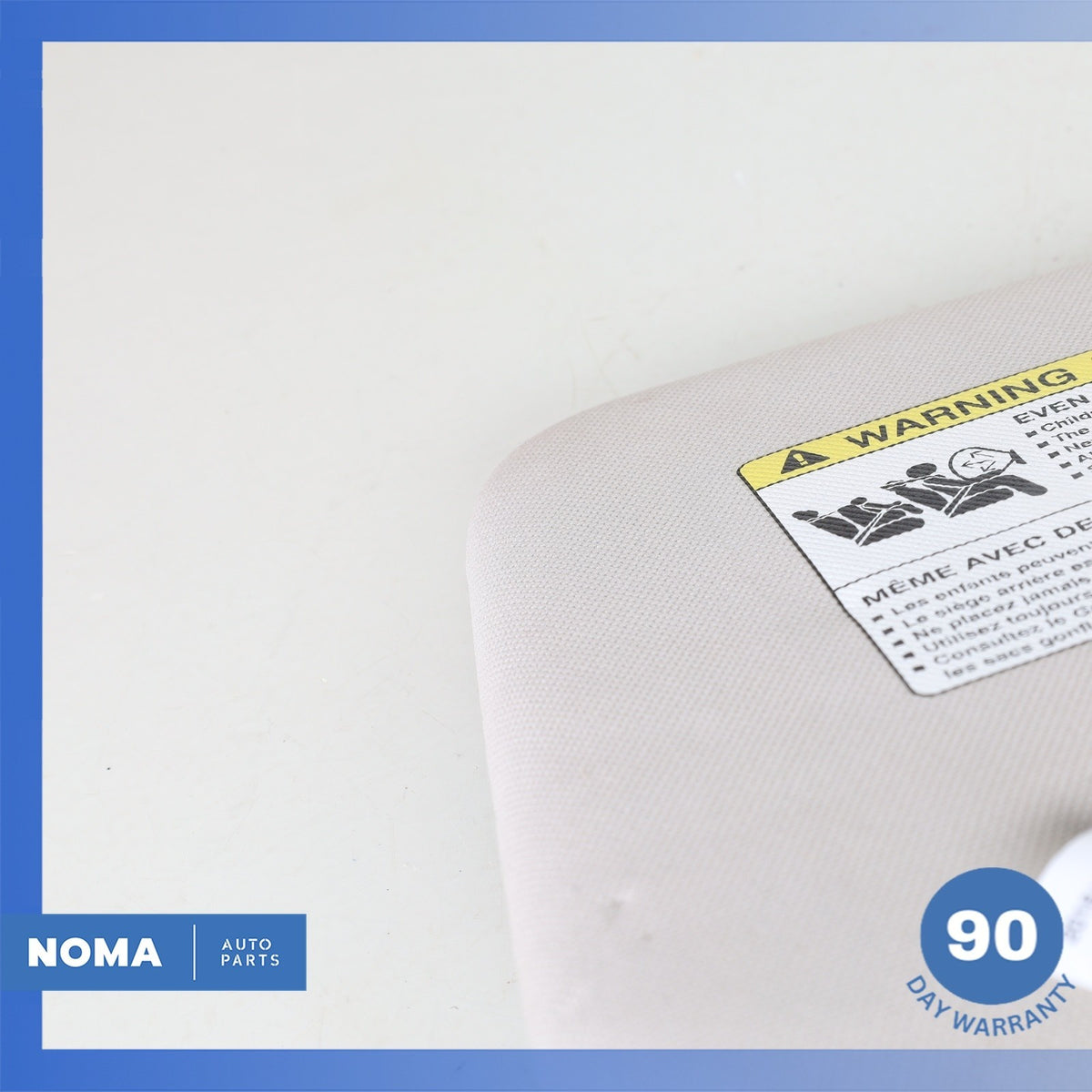 10-16 Land Rover L319 LR4 Sun Visor Sunvisor Right Passenger Side Gray OEM - photo 16