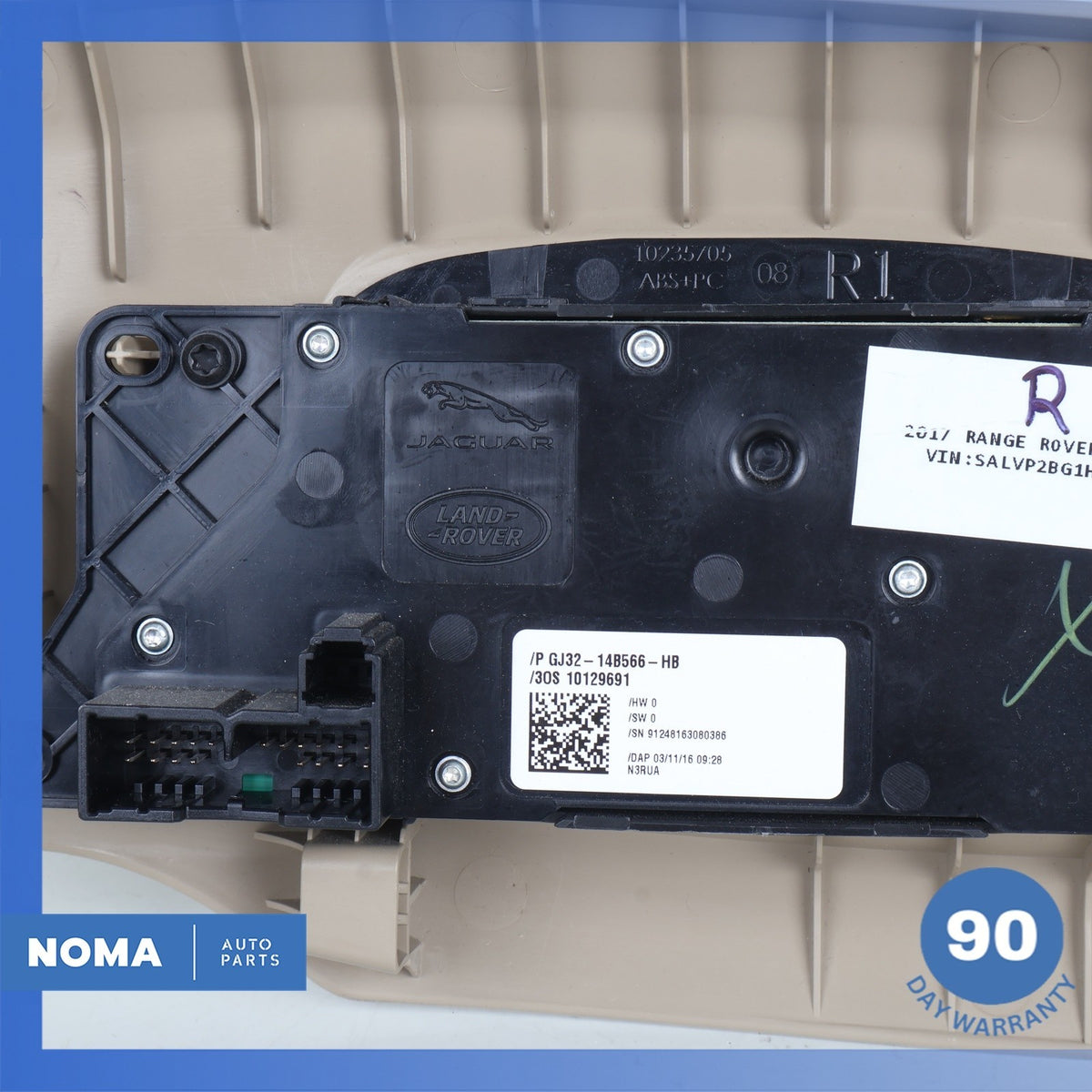 16-19 Range Rover Evoque L538 Front Right Side Seat Memory Switch w/ Trim OEM - photo 12