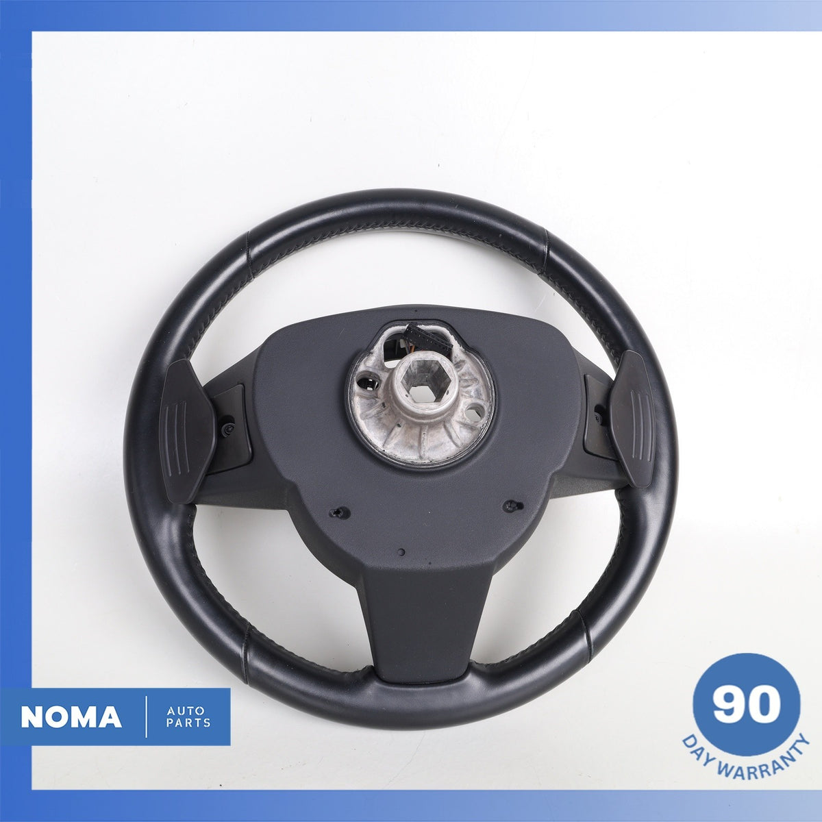 16-21 Jaguar X760 XE F-Pace XF Steering Wheel w/ Paddle Shifters Black OEM - photo 9