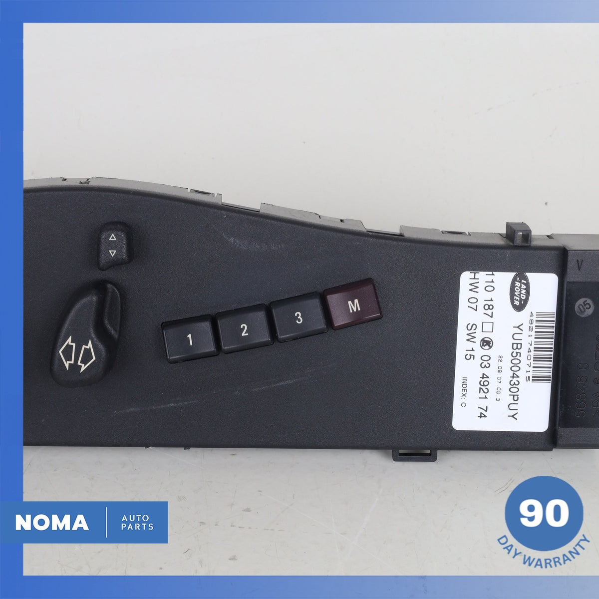 Land Rover Range Rover L322 Left Driver Side Seat Control Switch YUB500430 OEM - photo 3
