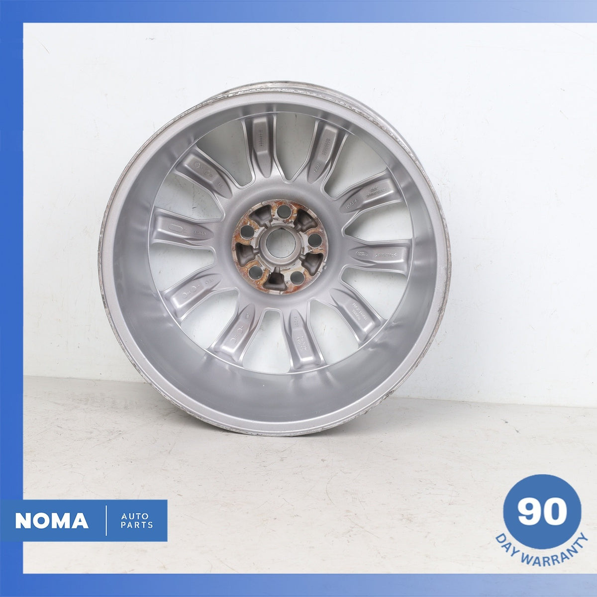 06-09 LR Range Rover Sport L320 Silver Sparkle 9.5 x R20 20" Wheel Rim OEM - photo 9
