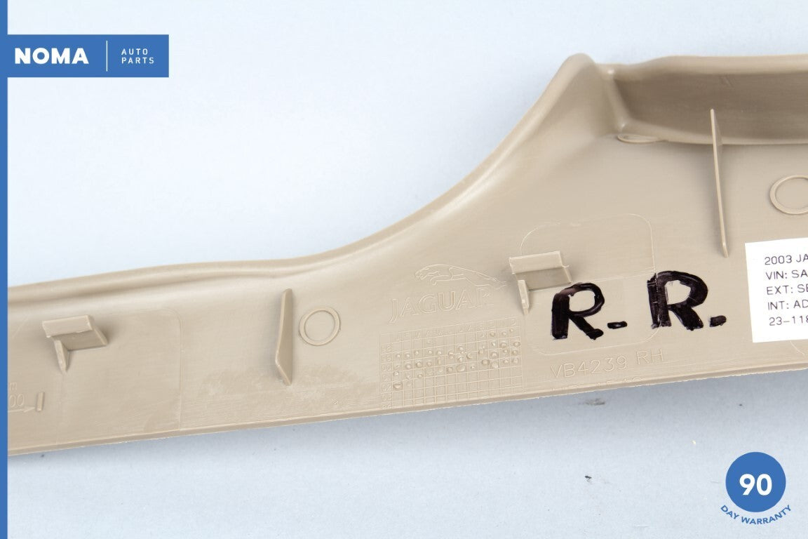 00-04 Jaguar S-Type X202 Rear Right Side Door Step Scuff Sill Plate Trim AEK OEM - photo 14