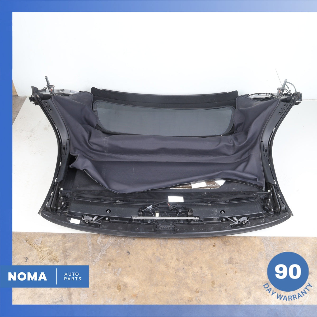 03-08 BMW E85 Z4 Convertible Soft Top Upper Roof Assembly Black 54347056277 OEM - photo 11