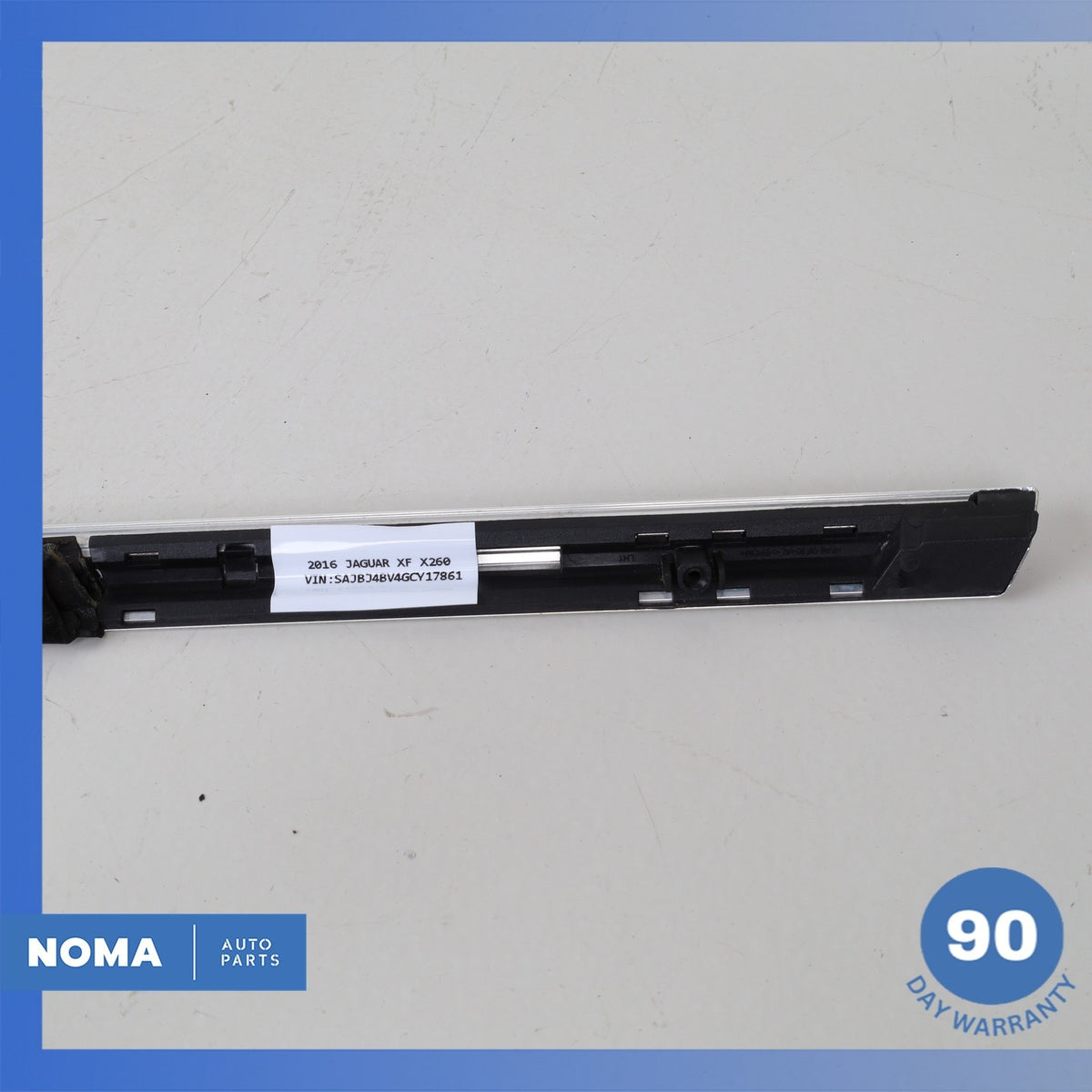 16-23 Jaguar X260 XF Rear Left Side Door Exterior Window Molding OEM - photo 6