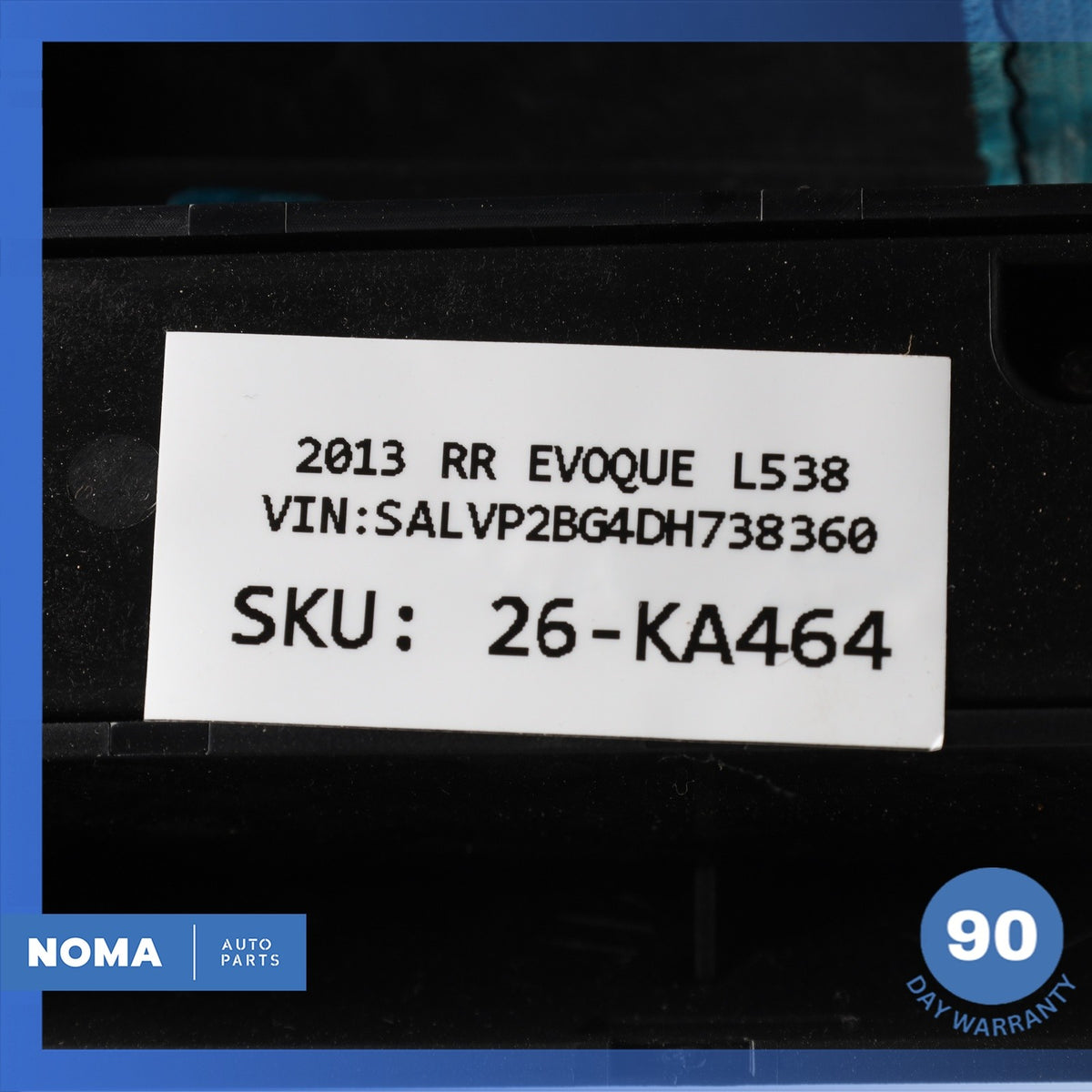 12-13 LR Range Rover Evoque L538 Dashboard Dash Trim Molding w/ Switches OEM - photo 13
