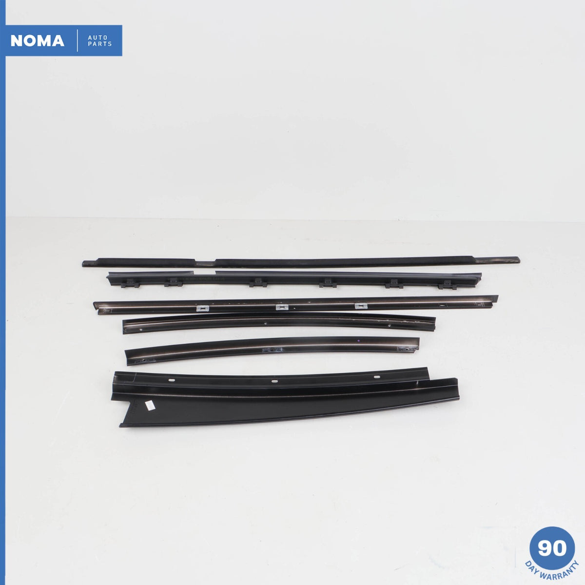 03-12 Range Rover L322 Rear Left Outer Door Window Molding Frame Set w/ Seal OEM - photo 5