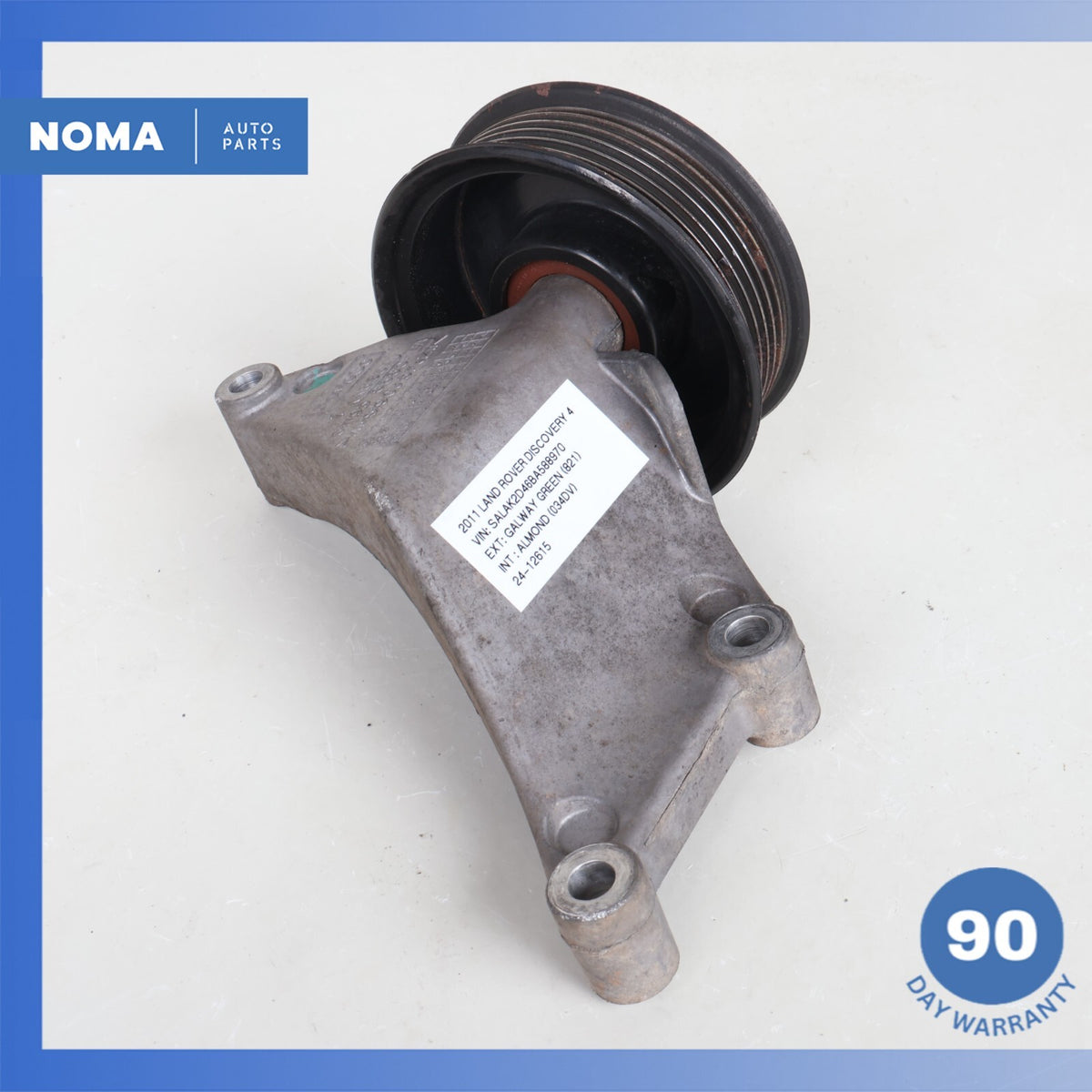 10-18 Land Rover L319 LR4 Engine Motor Belt Idler Pulley Bracket w/ Pulley OEM - photo 4