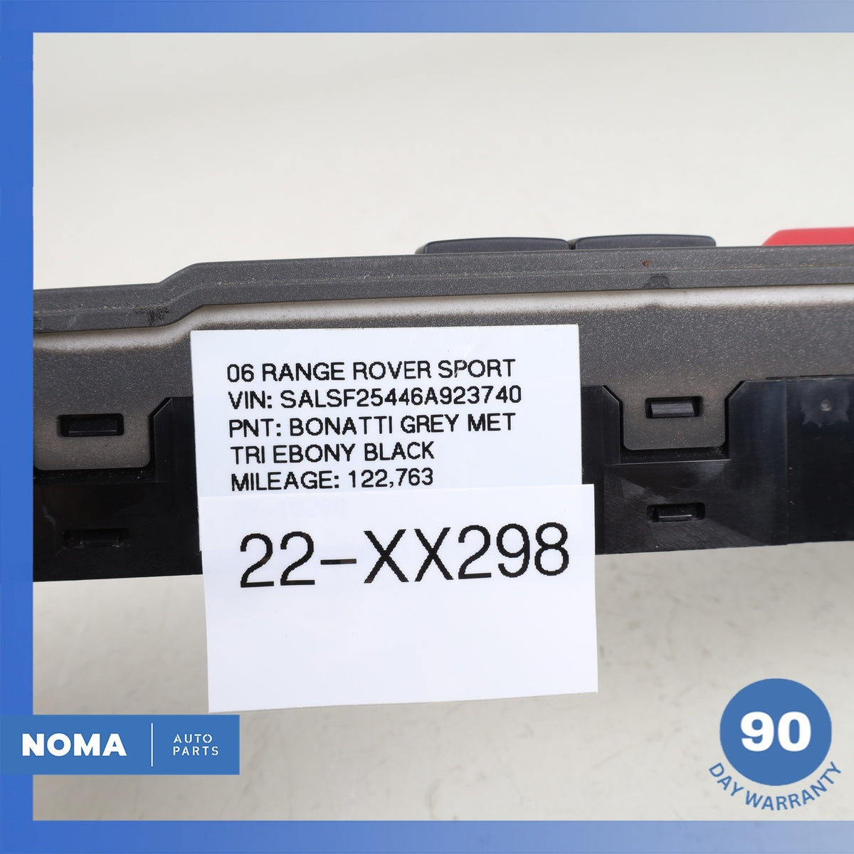06-09 LR Range Rover Sport L320 Dashboard Hazard Lock Control Switch OEM - photo 10