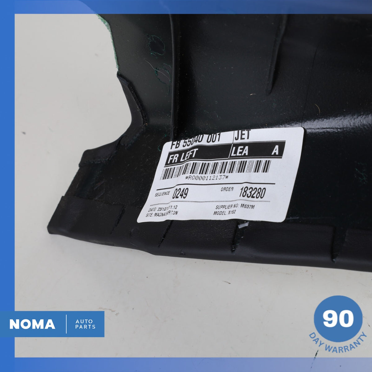 14-24 Jaguar X152 F-Type Coupe Left Driver A Pillar Cover Trim Black OEM - photo 11