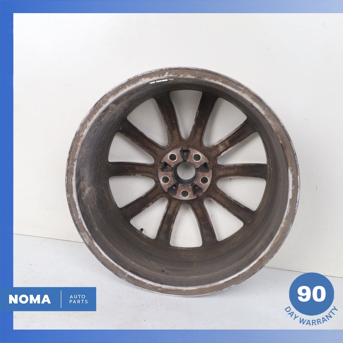 14-24 Jaguar X152 F-Type Propeller 8.5 x R19 19" Front Wheel Rim Silver OEM - photo 9