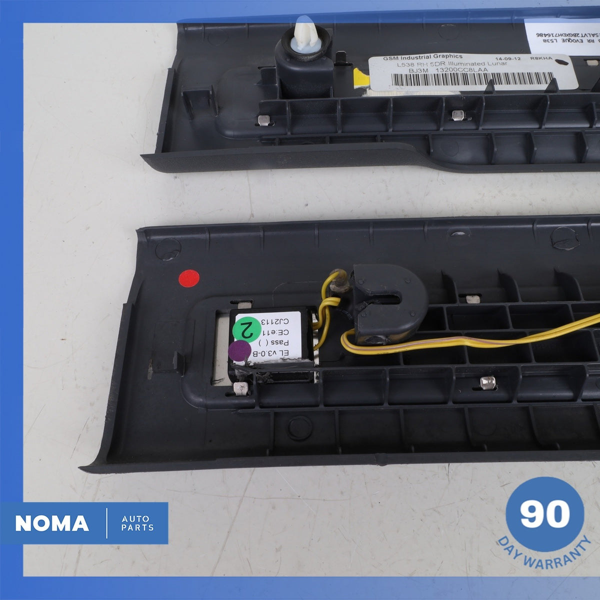 12-19 Range Rover Evoque L538 4DR Front Door Step Sill Scuff Plate Set OEM - photo 14