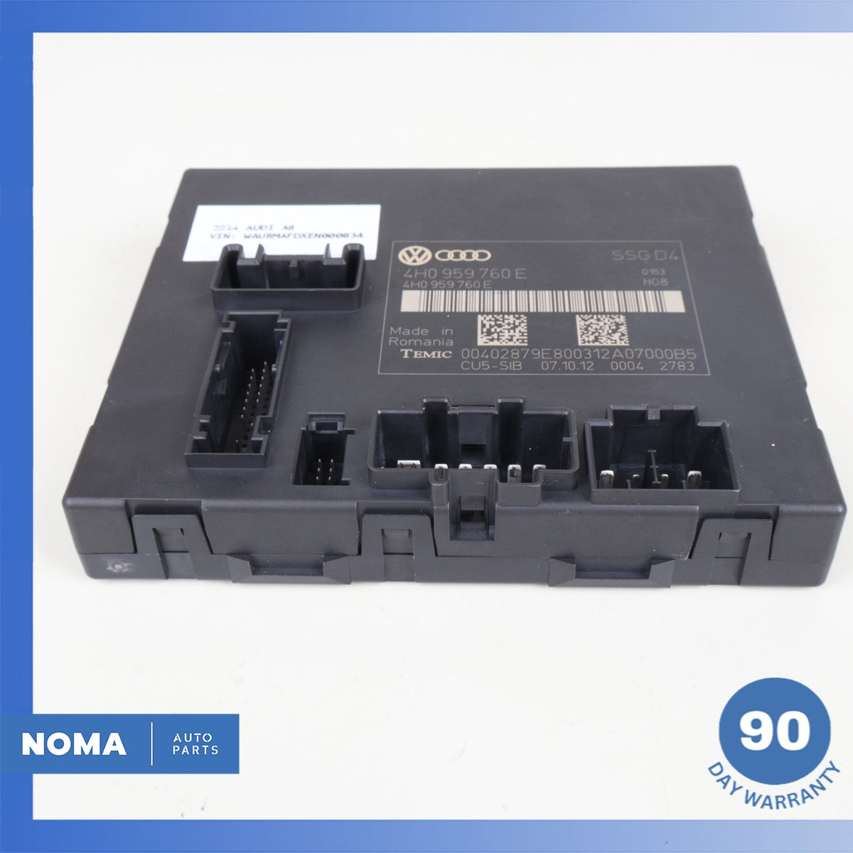 2014 Audi D4 A8 Front Left or Right Side Seat Control Module 4H0959760E OEM - photo 2
