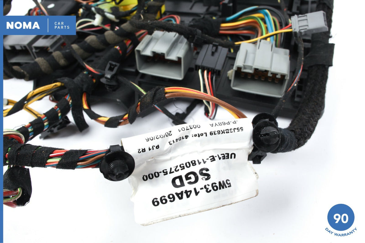 04-07 Jaguar XJ8 VandenPlas Front Right Passenger Seat Wire Harness w/ Cover OEM - photo 2