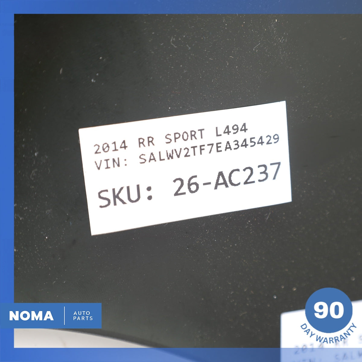 14-22 LR Range Rover Sport L494 Rear Left Driver Side Door Window Glass OEM - photo 12