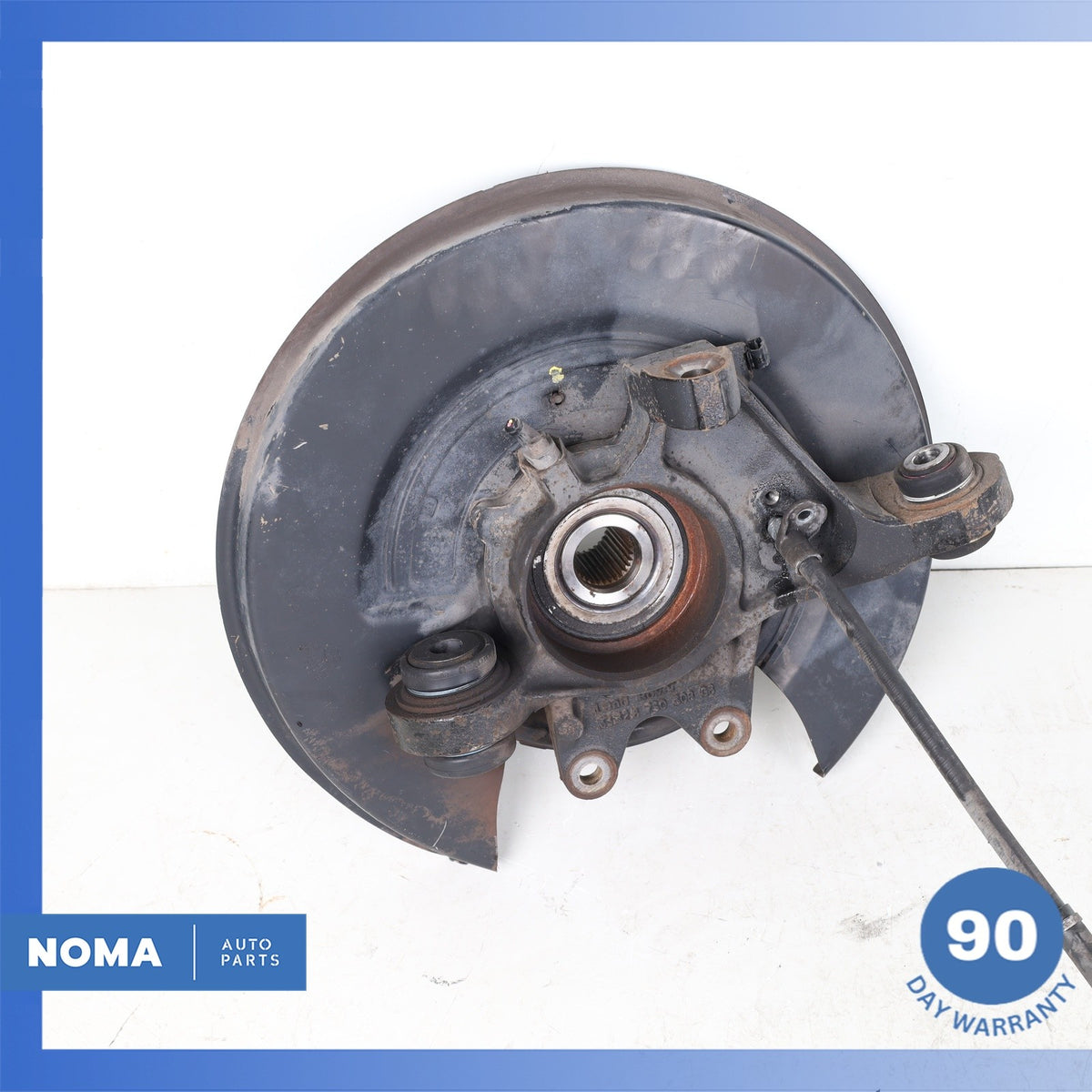 10-12 Land Rover Range Rover L322 Rear Right Spindle Knuckle Hub w/ Shield OEM - photo 8