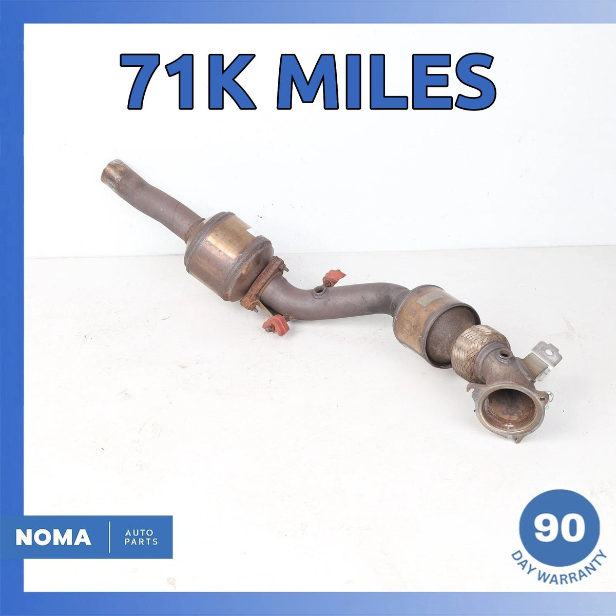 12-19 Range Rover Evoque L538 L550 2.0L Upper & Lower Exhaust Downpipe OEM 71k - photo 1