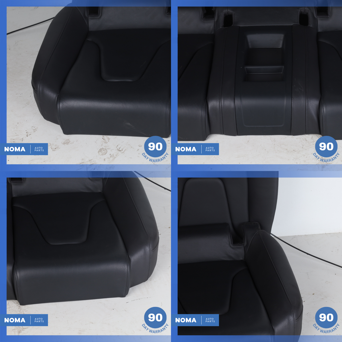 13-17 Audi 8T A5 S5 Coupe Rear Left & Right Seat Cushion Set Black OEM - photo 7