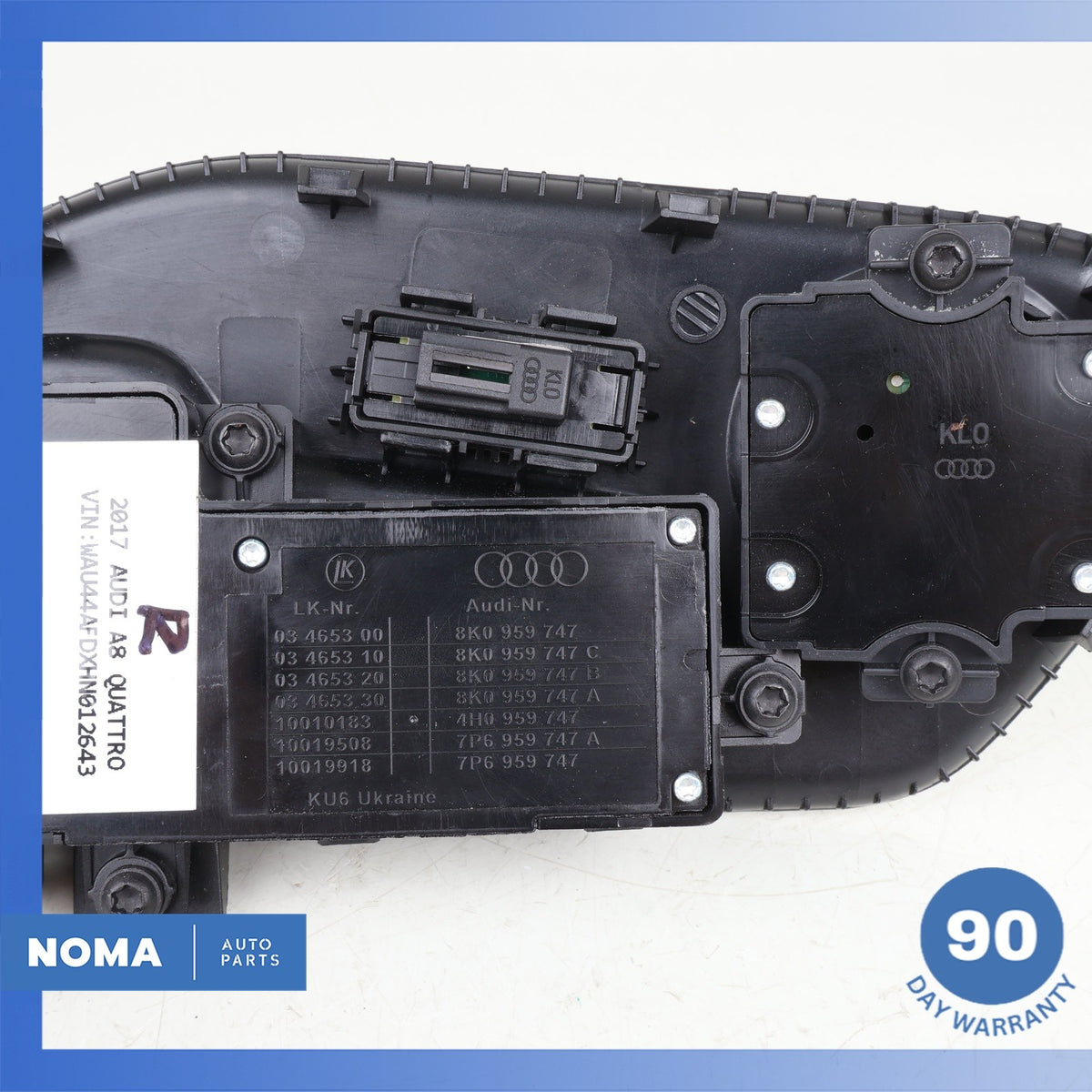 Audi D4 A8L A8 S8 Front Left Seat Control Switch Panel 4H0959747 OEM - photo 9