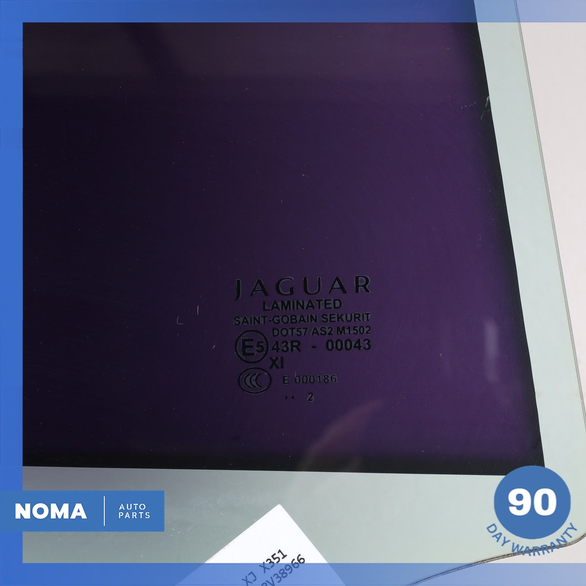 10-19 Jaguar X351 XJ SWB Rear Right Side Door Window Glass OEM - photo 9