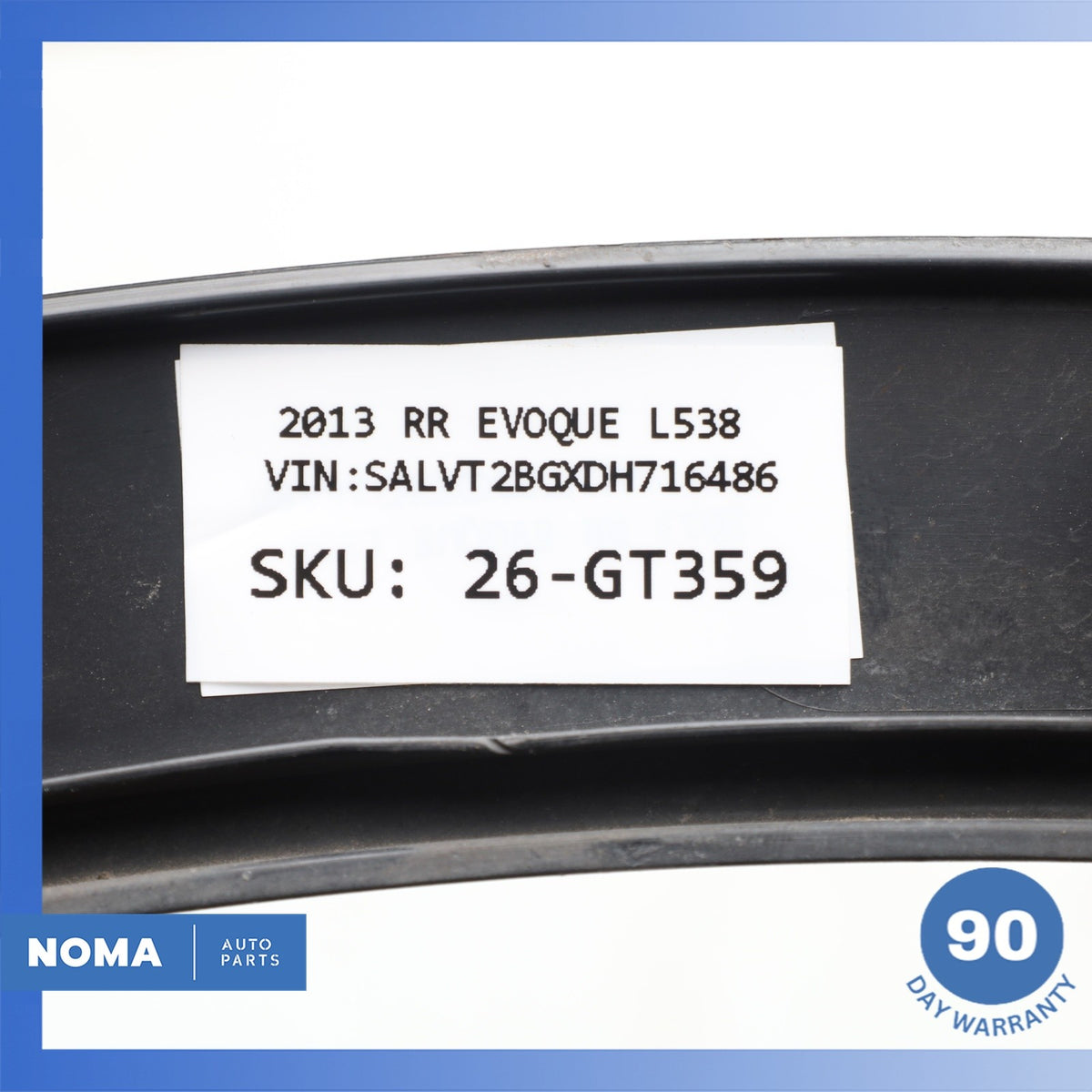 12-19 Range Rover Evoque L538 4DR Front Left Side Wheel Arch Molding OEM - photo 11