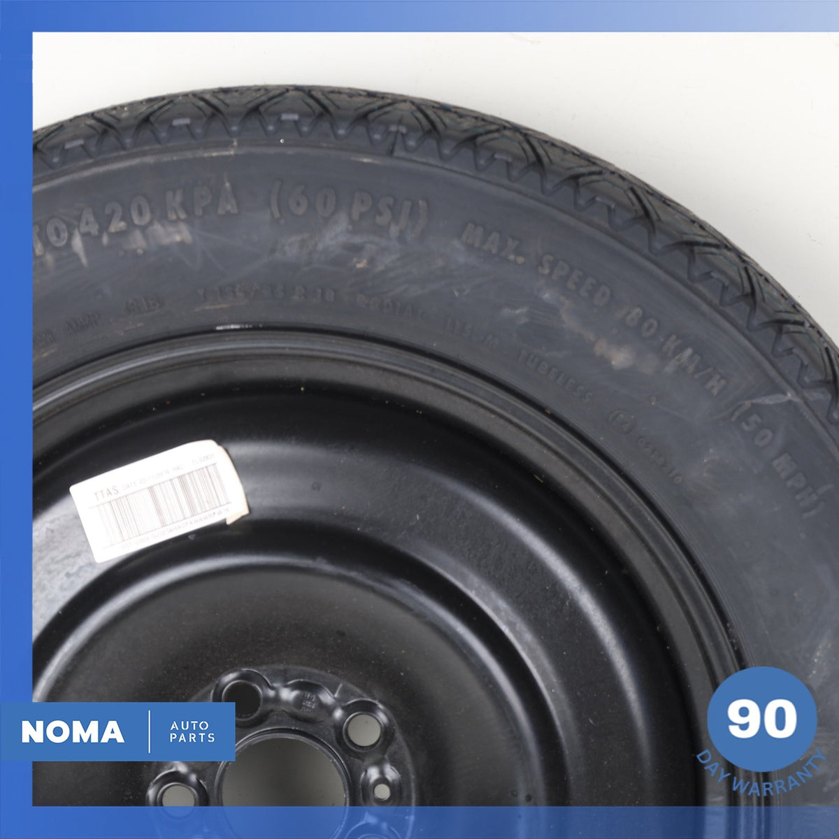 11-23 Range Rover Evoque L538 Emergency Spare Tire Wheel Donut Rim 155 85 18 OEM - photo 2