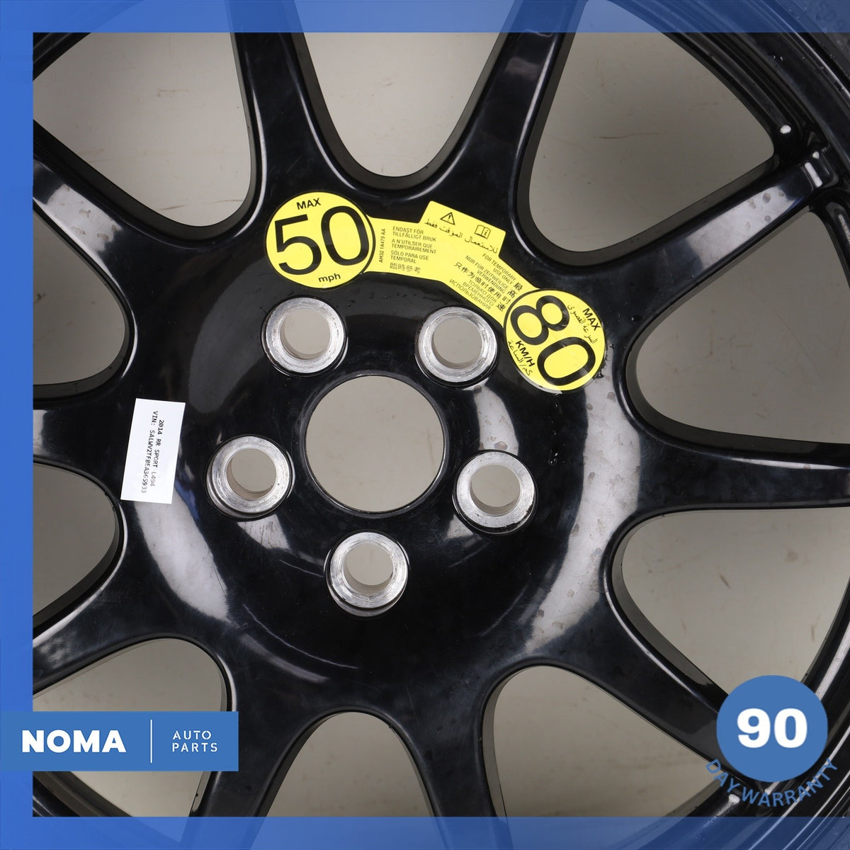 13-23 Range Rover Sport L494 Emergency Spare Tire Wheel Donut Rim 195 70 20" OEM - photo 7