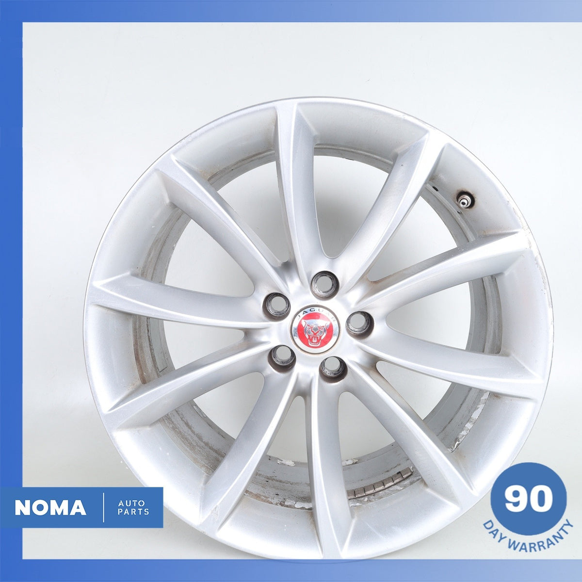 14-24 Jaguar X152 F-Type Propeller 9.5 x R19 19" Rear Wheel Rim Silver OEM - photo 1