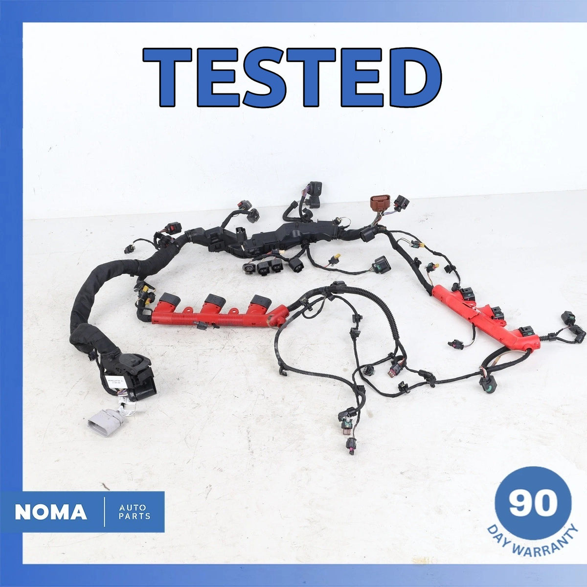 17-19 Audi 4M Q7 3.0L Quattro Engine Motor Wire Wiring Harness 06E971595AB OEM - photo 1