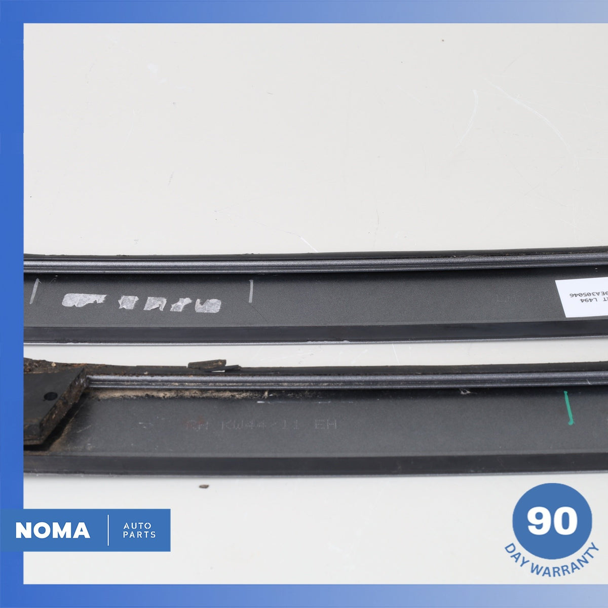 14-22 Land Rover Front Left & Right Door Upper Trim Insert Set Aluminium OEM - photo 7