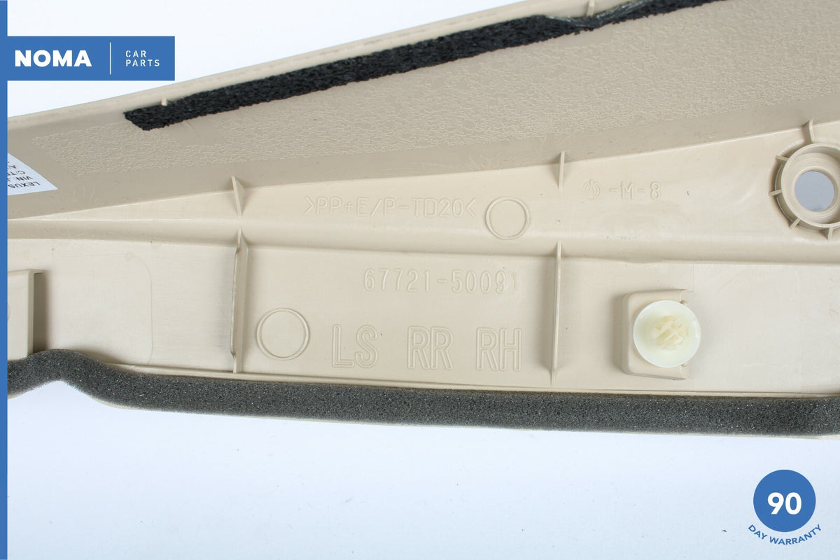 07-12 Lexus XF40 LS460 Rear Right Passenger Side Door Trim Panel 67721-50091 OEM - photo 7