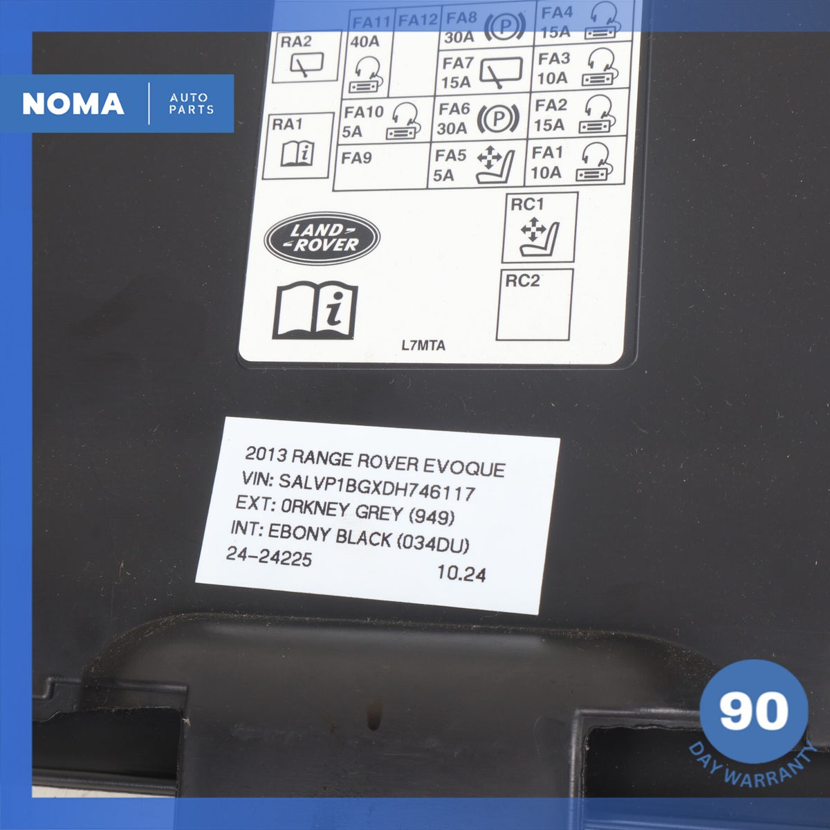 12-19 LR Range Rover Evoque L538 Rear Left Trunk Inner Cover Panel Trim OEM - photo 11
