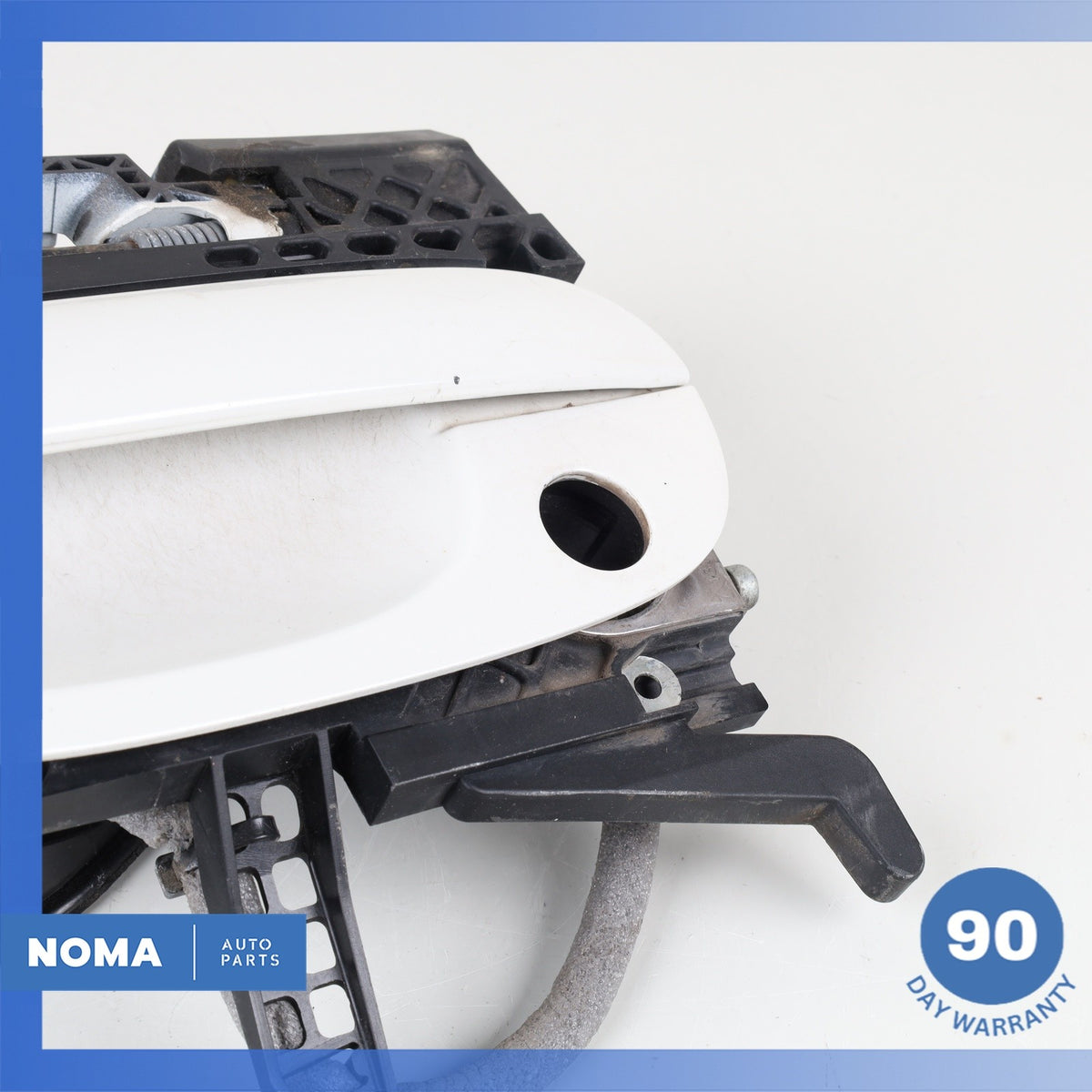 03-08 BMW E85 Z4 Front Left Driver Door Lock Latch w/ Handle White OEM - photo 3