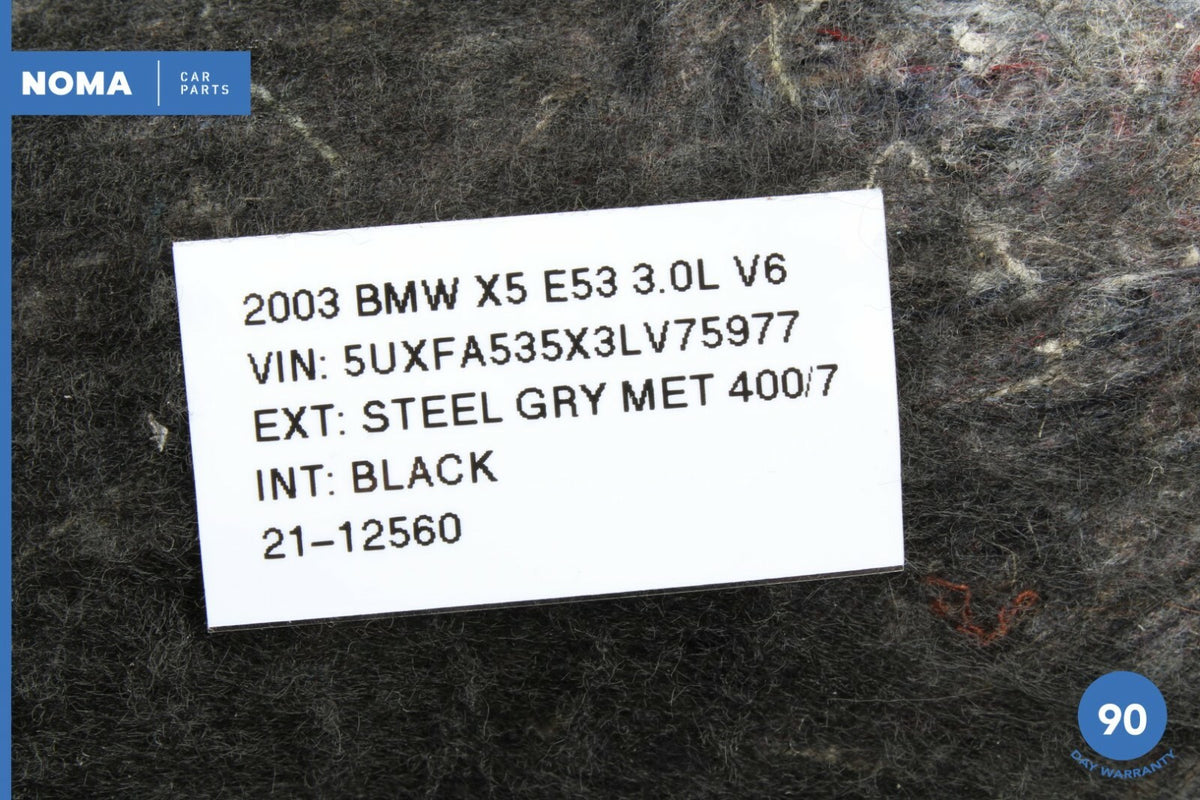 00-06 BMW X5 E53 Rear Right Passenger Side Trunk Carpet Cover Trim 8402168 OEM - photo 6