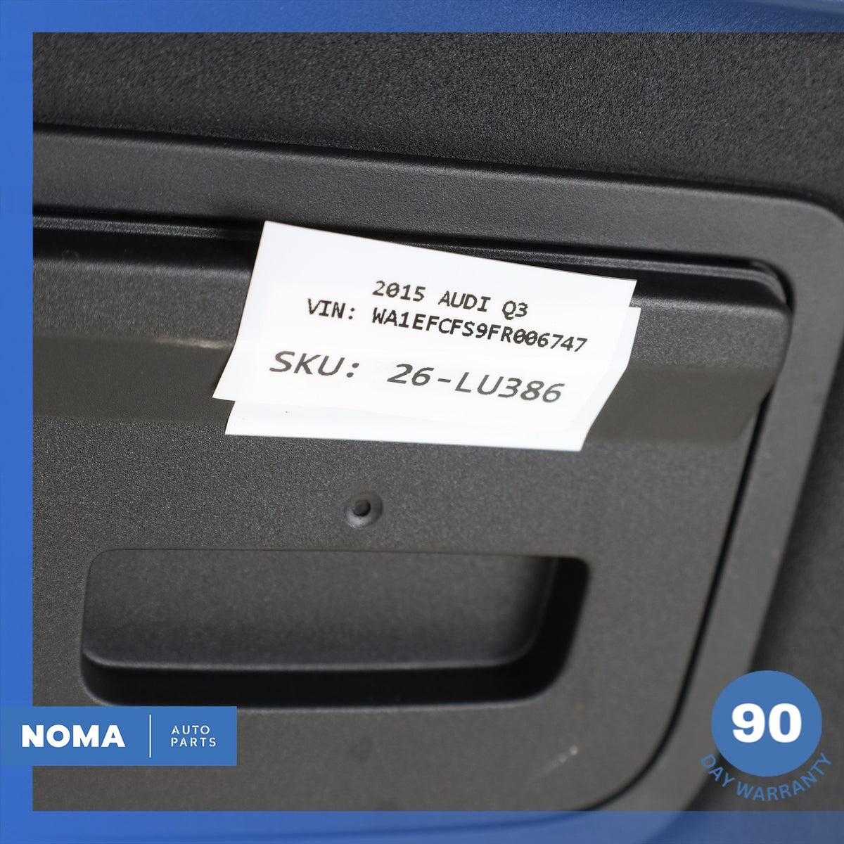 15-18 Audi 8U Q3 Trunk Boot Lower Cargo Floor Cover Panel Trim Black OEM - photo 12