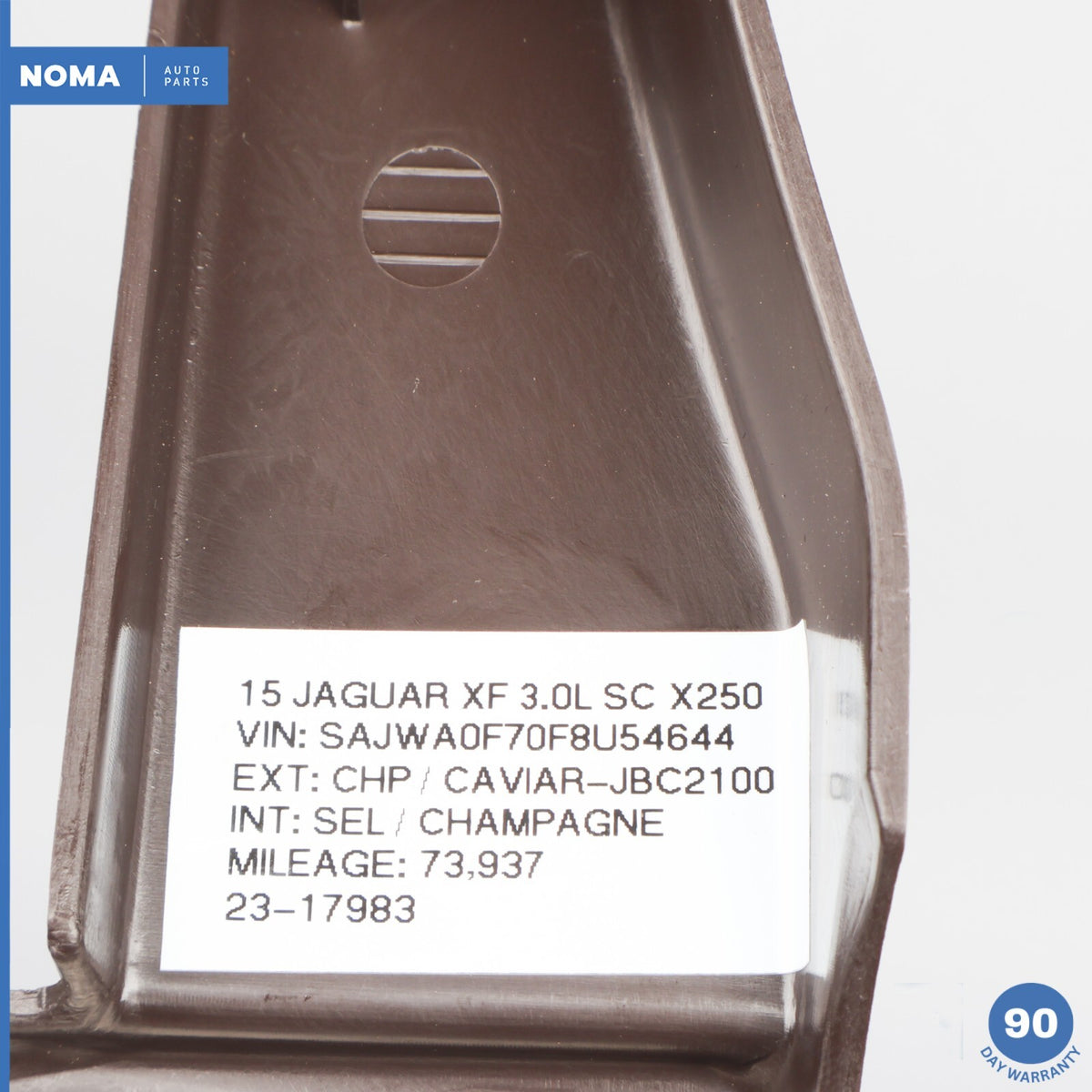 10-15 Jaguar XF X250 Rear Left Side Door Scuff TreadPlate 8X23F13245AG AMS OEM - photo 12