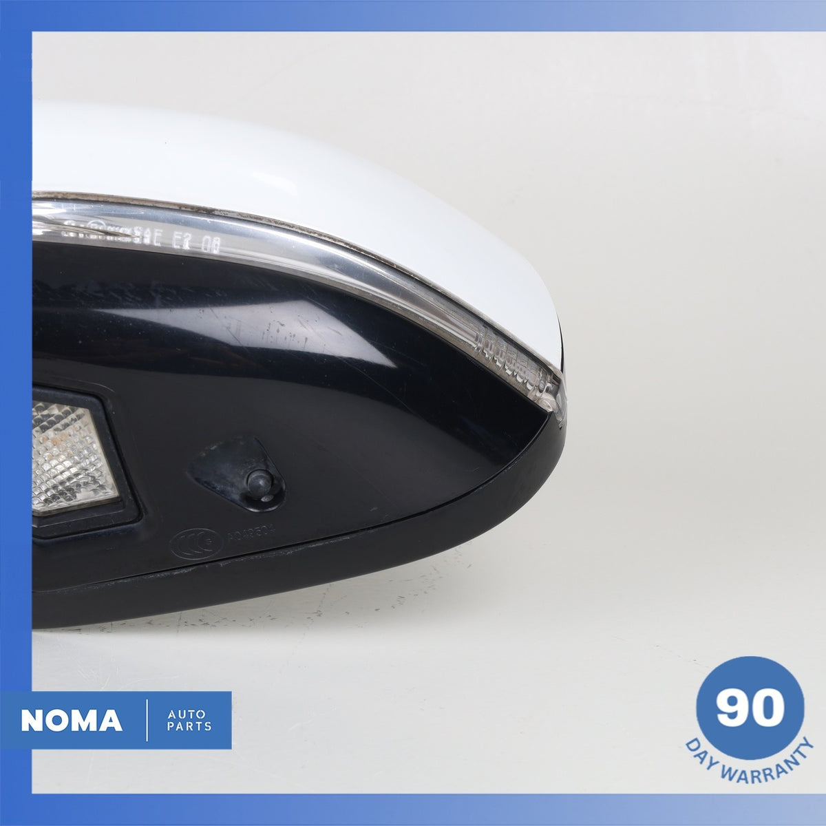 10-15 Jaguar X250 XF XFR Left Driver Rear View Mirror w/ Blind Spot White OEM - photo 17