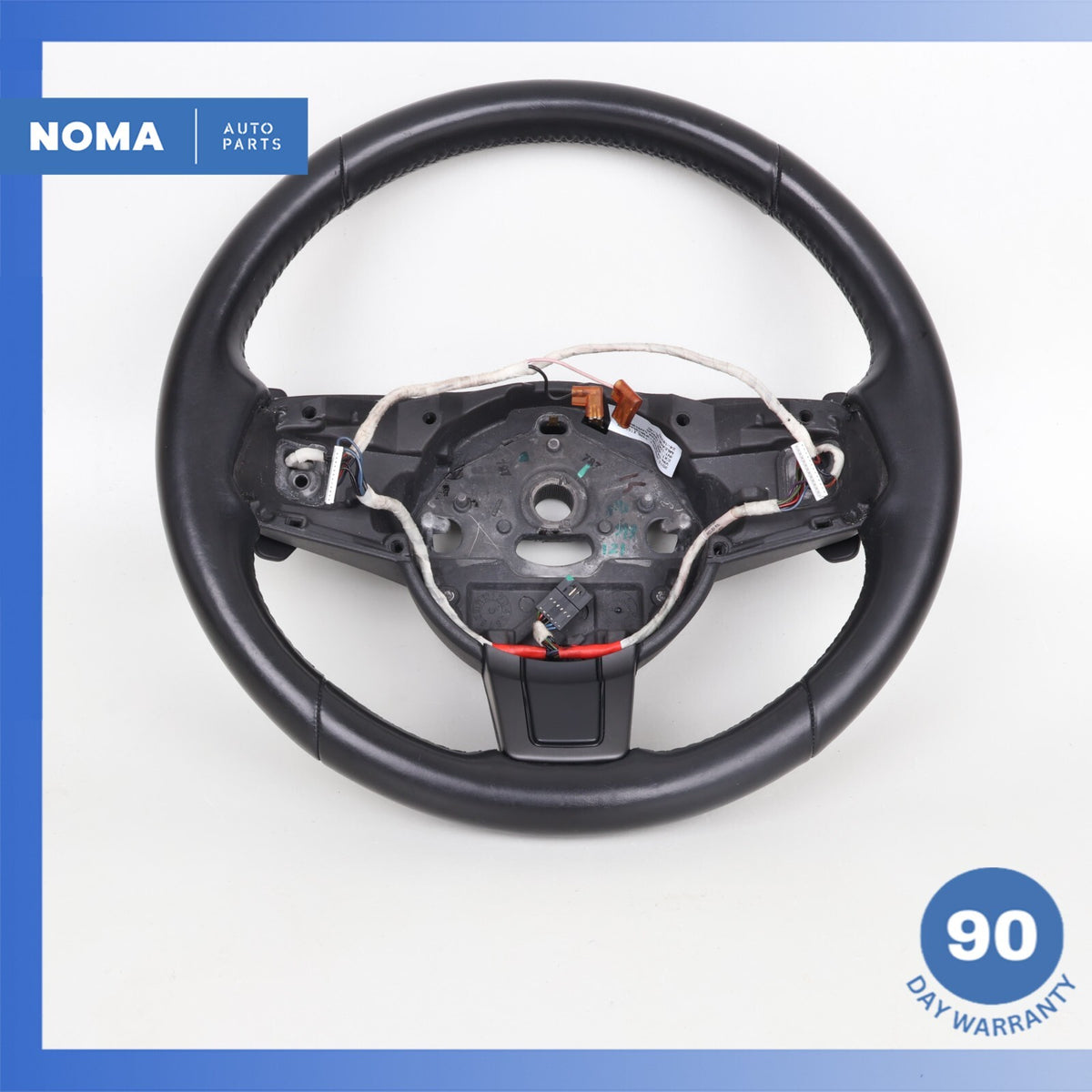 14-20 Jaguar X152 F-Type Steering Wheel w/ Paddle Shifters Black OEM 60k - photo 1