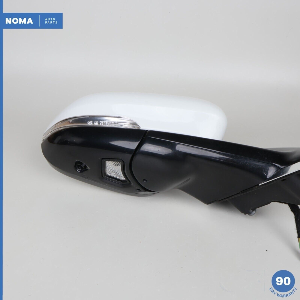 10-15 Jaguar X250 XF XFR Right Rear View Mirror Stratus w/ Blind Spot White OEM - photo 13