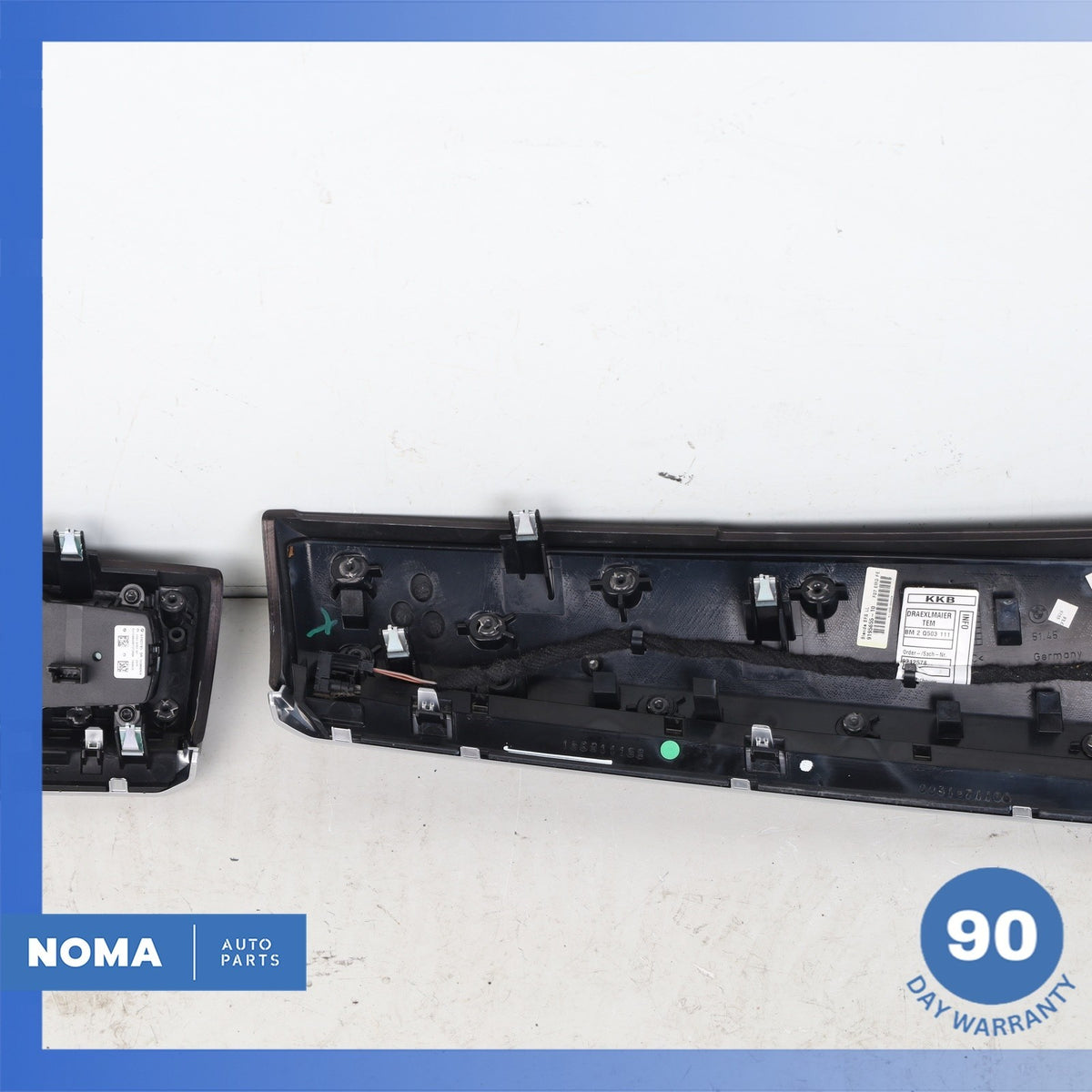 10-17 BMW F07 535i 550i GT Dashboard Cover Panel Trim Wood Set w/ Switch OEM - photo 13