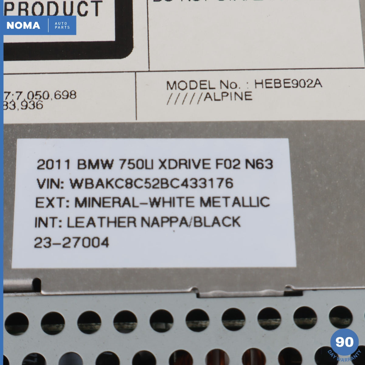10-11 BMW 750Li F02 Disc CD DVD Player Changer Entertainment 9230676 OEM - photo 14
