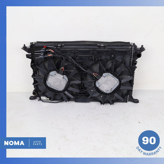 13-14 Audi D4 A8 4.0L Engine Cooling Radiator A/C Condenser Fan Assembly OEM - photo 1