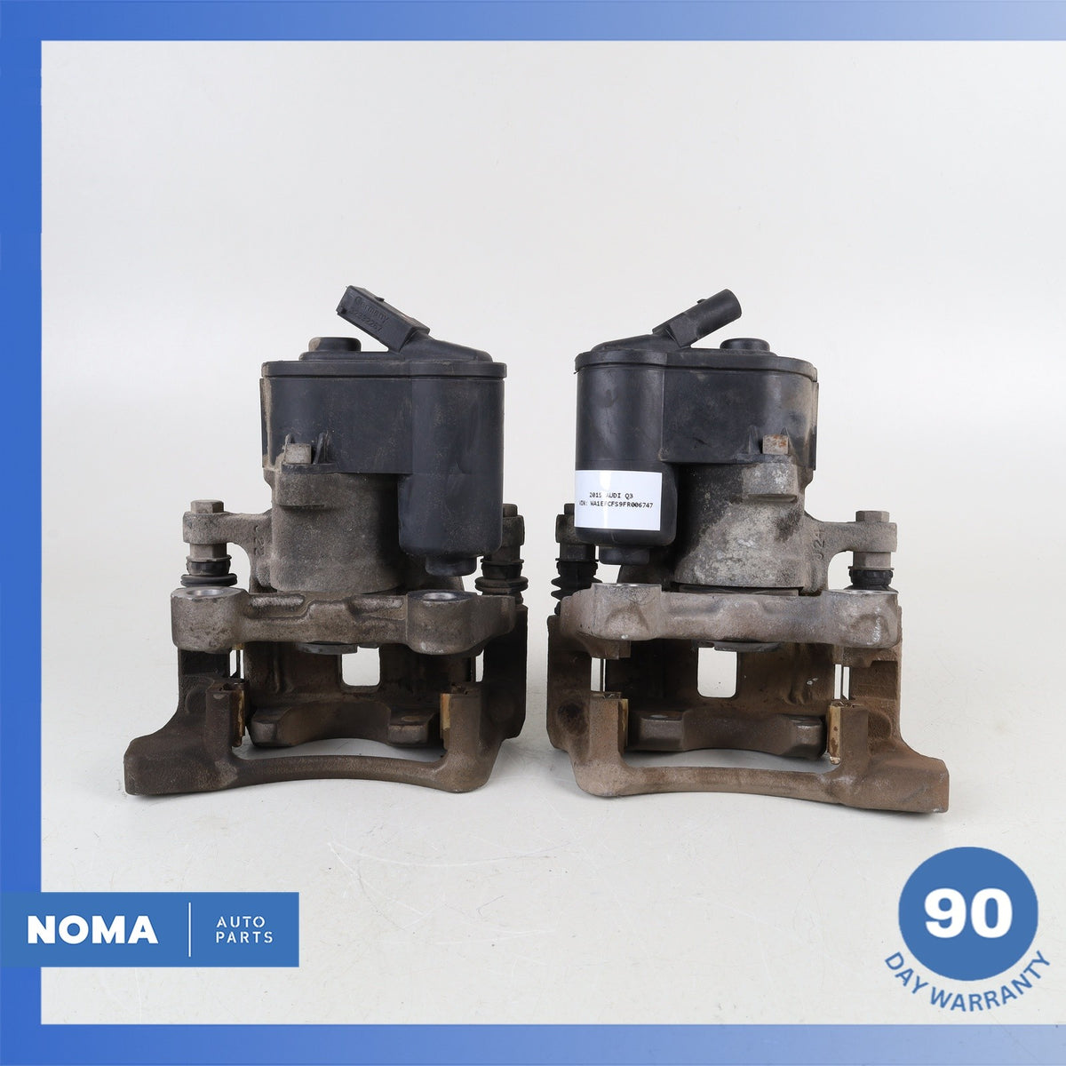 2015 Audi 8UB Q3 Rear Brake Caliper Cover Set w/ Actuator 5N0615403 OEM - photo 10