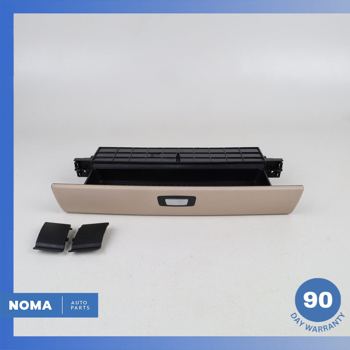 BMW F07 535i 550i GT Dashboard Storage Compartment Trim Panel Beige OEM - photo 1