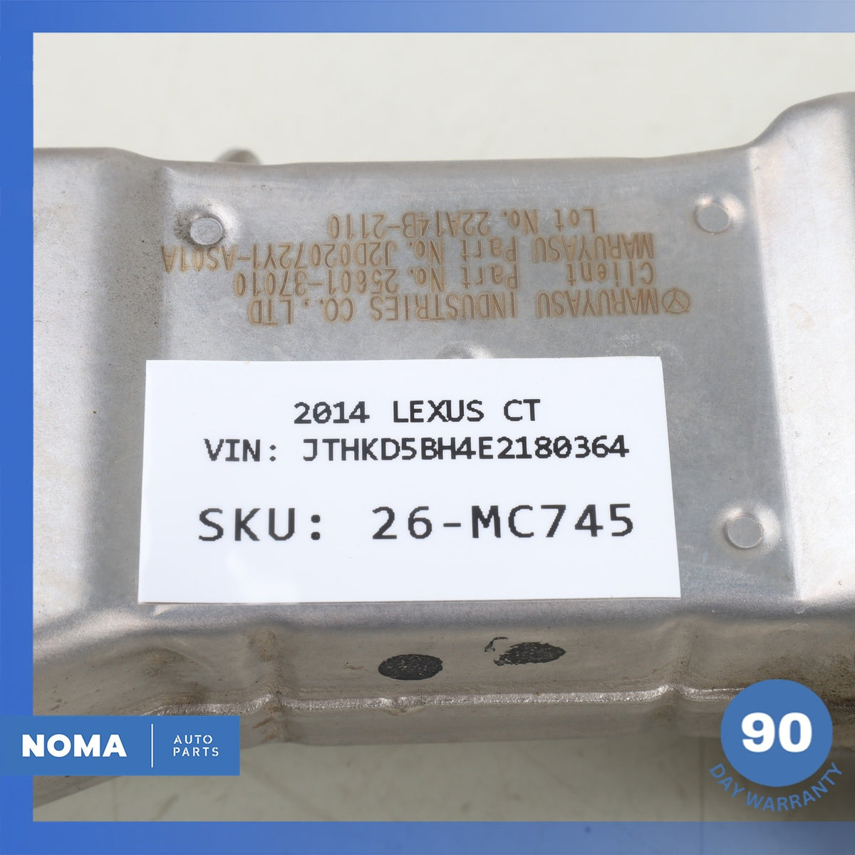 10-18 Lexus ZWA10 CT200h Exhaust Gas Recirculation Valve OEM - photo 15